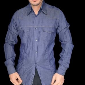 Dolce & Gabbana Blue Dress Shirt